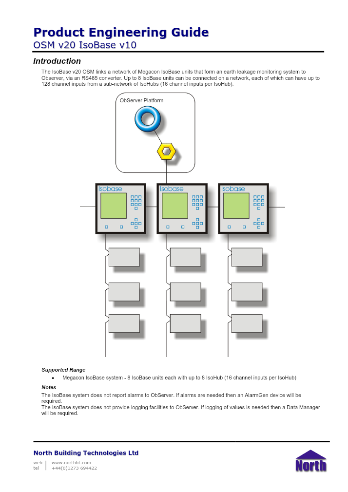 Preview thumbnail of page 1 of the IsoBase Engineering Guide PDF document.